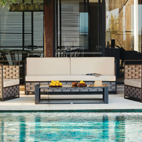 Canapé contemporain - BANDIDO  - SKY LINE DESIGN - d'extérieur / en tissu / beige