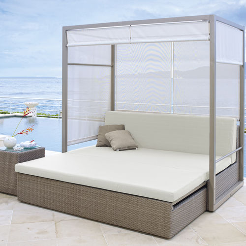 Lit de jardin à baldaquin - COAST  - SKY LINE DESIGN - double / contemporain / modulable