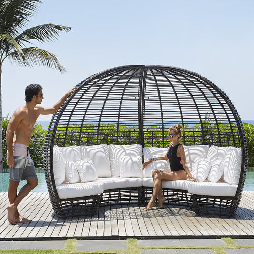 Canapé modulable - NEXUS  - SKY LINE DESIGN - demi-lune / contemporain / d'extérieur