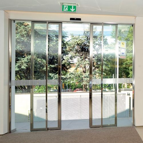 Porte d'entrée - RID  - Ponzi - en aluminium / coulissante / vitrée
