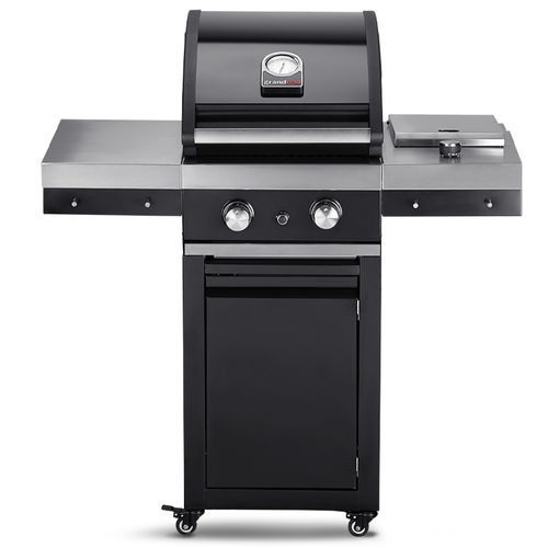 Barbecue à gaz - Classic G2 - GRAND HALL - sur roulettes / en fonte / en acier inoxydable