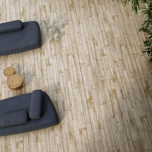 Carrelage aspect parquet - QUERCIA BIANCA - Ariostea - en grès cérame / vieilli / d'extérieur