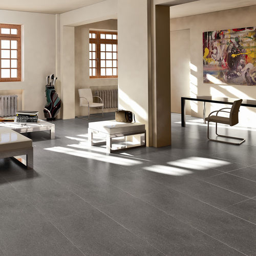 Carrelage en grès cérame - BASALTO GRIGIO - Ariostea - satiné / structure / d'intérieur