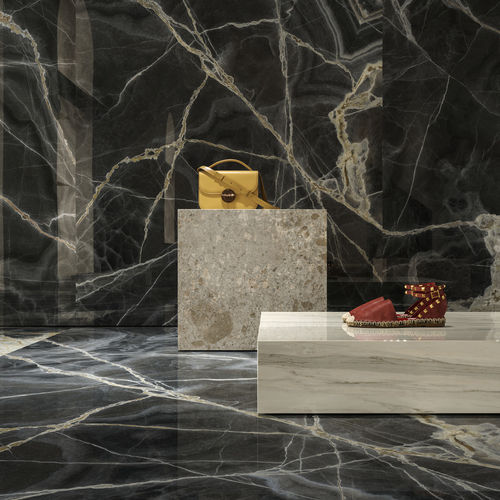 Carrelage en grès cérame - ONICE NERO - Ariostea - poli / brillant / d'intérieur