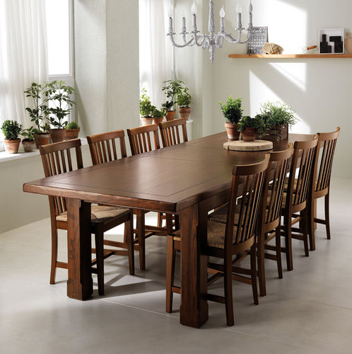 Table classique - CASALE - SCAVOLINI - en bois massif / en placage de bois / agglomérée