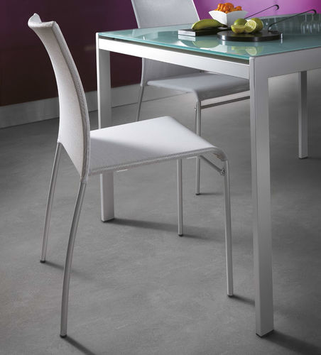 Chaise contemporaine - AVENUE - SCAVOLINI - d'intérieur / en tissu / avec piètement en acier peint