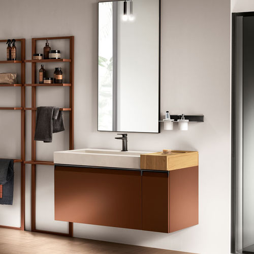Salle de bain contemporaine - FORMALIA - SCAVOLINI - en mélaminé / en verre / en PET
