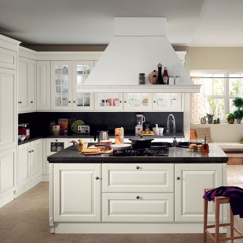 Cuisine classique - BALTIMORA - SCAVOLINI - en bois / avec îlot / en L
