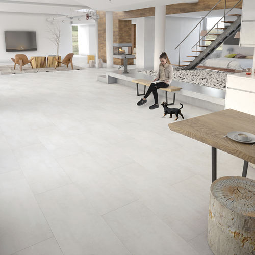 Dalle de sol stratifié en HDF - S172043 - FAUS International Flooring - flottante / aspect pierre / à usage domestique