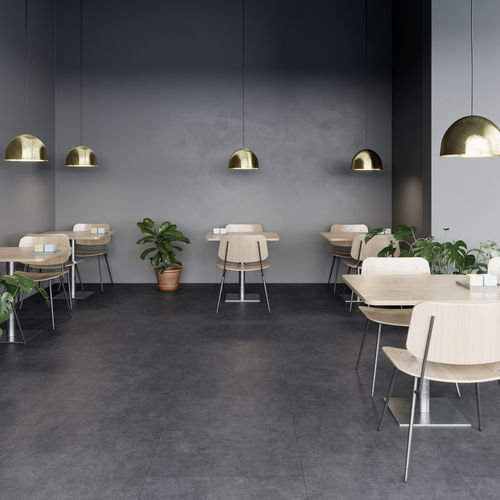 Sol stratifié en HDF - S180093 - FAUS International Flooring - flottant / aspect béton / résidentiel