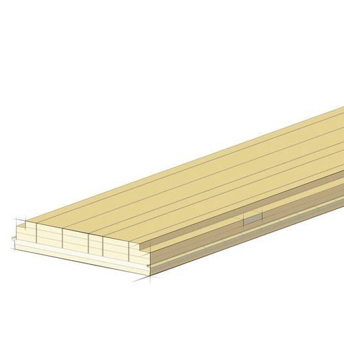 Panneau structurel en bois lamellé-collé - LIGNO Bloc Q - Lignotrend