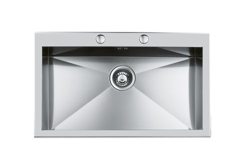 Évier 1 bac - QUADRA.1V.76x40.SF - 1219 050 - Foster spa - sans égouttoir / en inox / encastrable