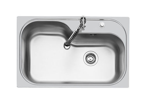 Évier 1 bac - TORNADO.STD - 1579 660 - Foster spa - sans égouttoir / en inox / encastrable