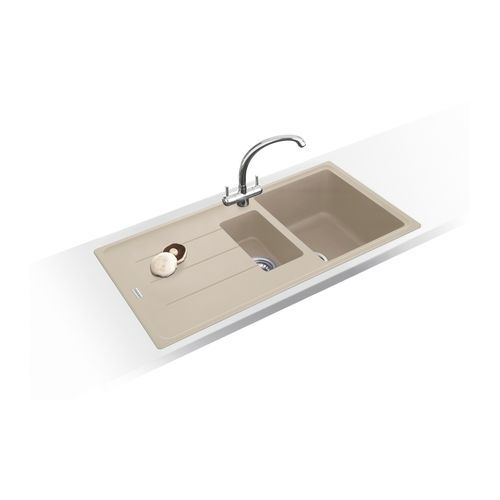 Évier 2 bacs - BASIS BFG 651 REV - FRANKE HOME SOLUTIONS - avec égouttoir / en granite / encastrable
