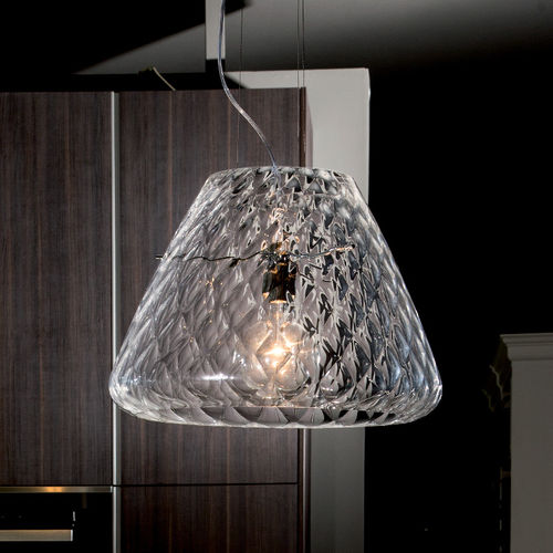 Suspension - SNIFTER - Av Mazzega - en métal poli / en verre / contemporaine