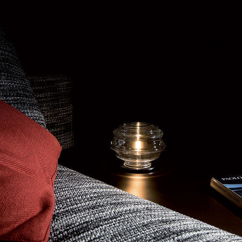 Lampe de chevet - ONDA - Av Mazzega - en métal poli / en verre / contemporaine