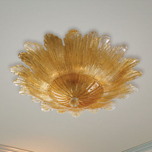 Plafonnier contemporain - IPATO - Av Mazzega - en verre / en métal poli / à LED