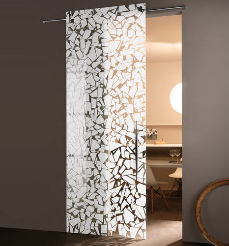 Porte d'intérieur - CLASSICI : OTT'ANTA - Casali - en verre trempé / en inox / coulissante
