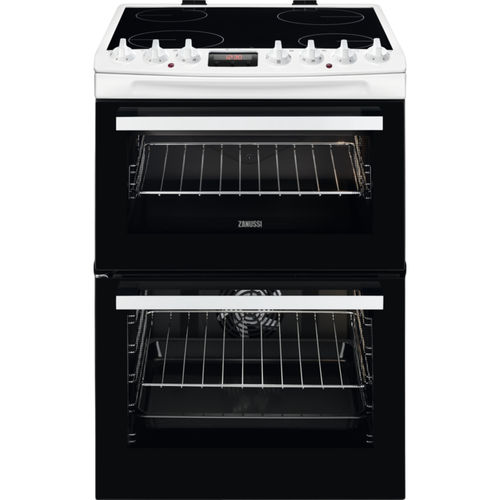 Cuisinière vitrocéramique - ZCV69360WA - Zanussi Home appliances - 4 foyers / 2 fours / à catalyse
