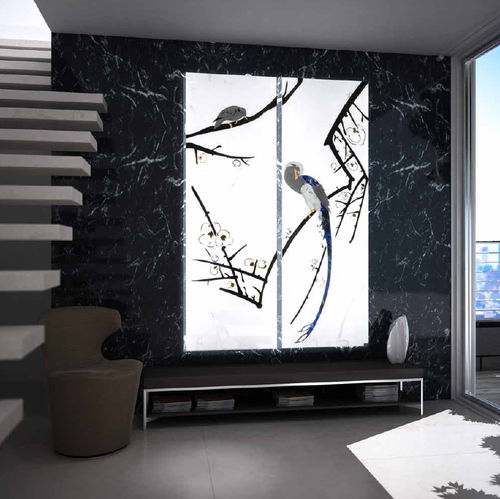 Panneau décoratif mural - SHINOBU 2 - MGM - rétroéclairé / en marbre / poli