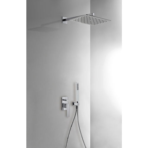 Set de douche encastrable au mur - SLIM EXCLUSIVE: 20218006 - TRES Grifería - contemporain / avec douche à main / avec pommeau réglable