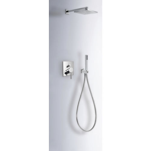Set de douche encastrable au mur - MONO-TERM®: 20118006 - TRES Grifería - contemporain / avec douche à main / avec pommeau réglable