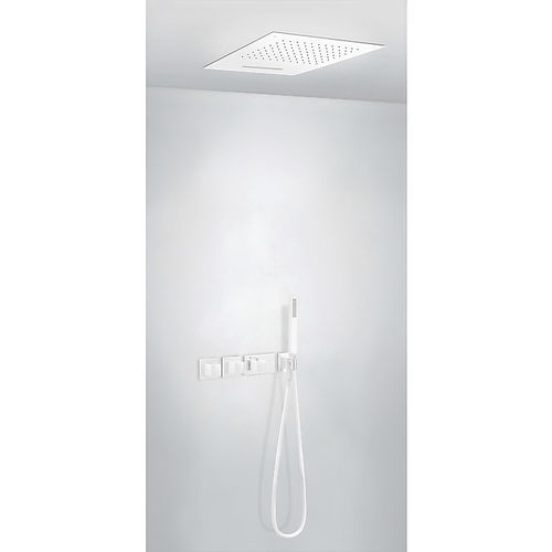 Set de douche encastrable au plafond - 20725303BM - TRES Grifería - mural / contemporain / avec douche à main