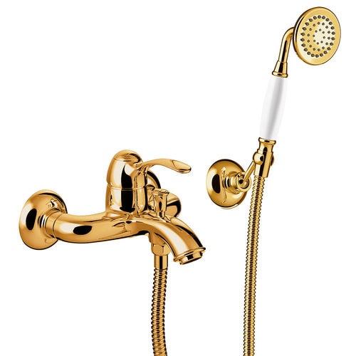 Mitigeur de douche - TRES-CLASIC: 24217001OR - TRES Grifería - pour baignoire / mural / en métal chromé