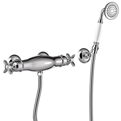 Mélangeur pour douche - TRES-CLASIC: 24216409 - TRES Grifería - mural / thermostatique / en métal chromé