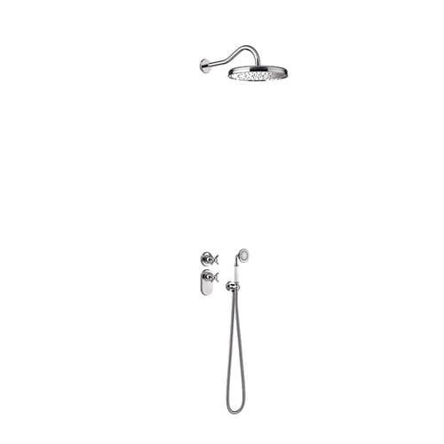 Set de douche mural - TRES-CLASIC: 24235202 - TRES Grifería - classique / avec douche à main / thermostatique