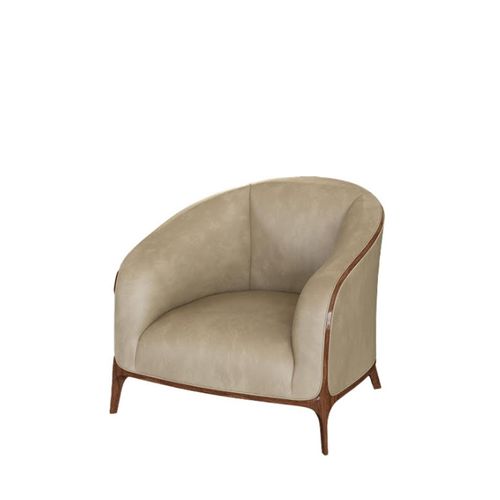 Fauteuil Art Déco - KATRINE - Mantellassi 1926 - en tissu / en cuir / en frêne