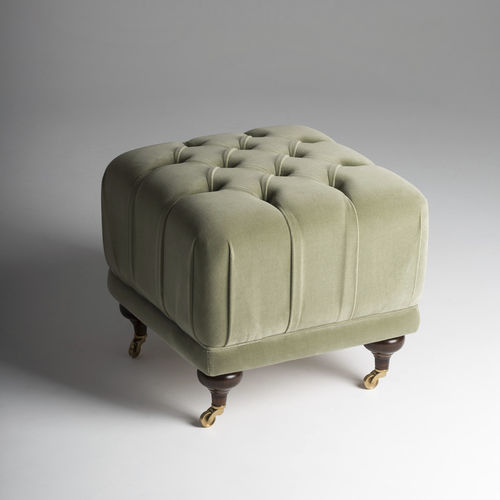 Pouf classique - OTTOMAN - Mantellassi 1926 - en tissu / en cuir / rond
