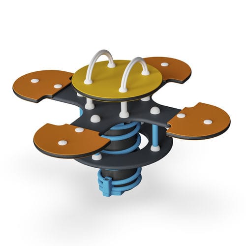 Jeu à ressort en HDPE - M175   - KOMPAN - en polyéthylène / animal / 4 places