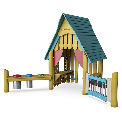 Cabane pour enfant d'extérieur - NRO606 - KOMPAN - au sol