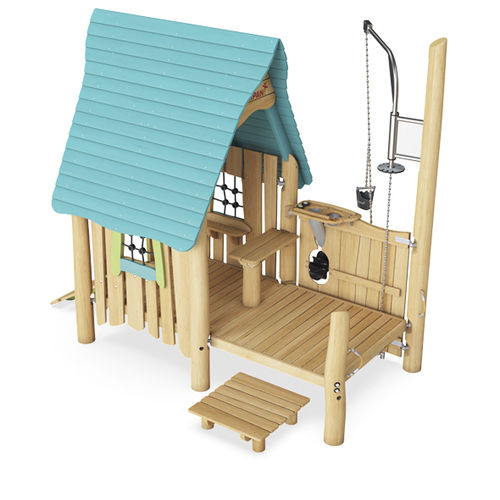 Structure de jeu pour aire de jeux - NRO528 - KOMPAN - en bois