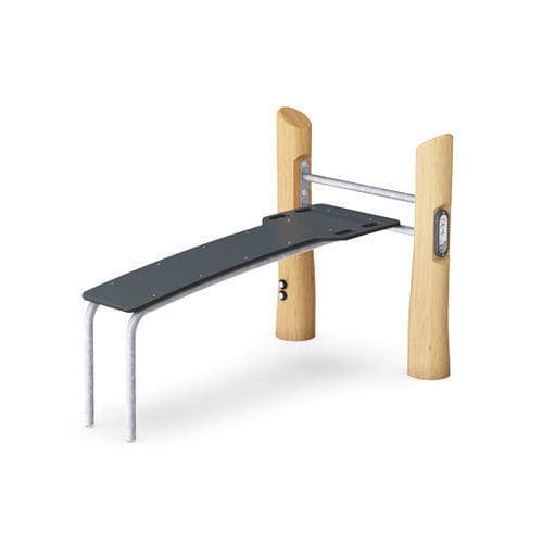 Banc à abdominaux d'extérieur - FRO203 - KOMPAN - professionnel