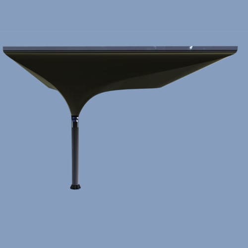 Abri de voiture professionnel - ASYMMETRIC  - MDT-TEX - solaire / en acier / en tissu enduit PVC