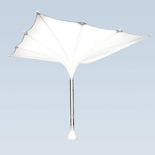 Parasol carré - TYPE E XXL - MDT-TEX - à mât central / télescopique / en tissu