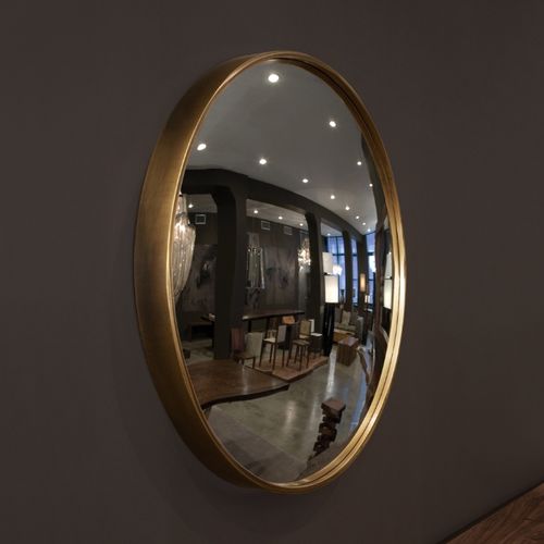 Miroir mural - Hudson Furniture - contemporain / rond / en bronze