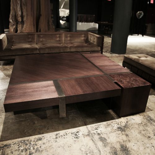 Table basse contemporaine - DUPLEX - Hudson Furniture - carrée / résidentielle / d'intérieur
