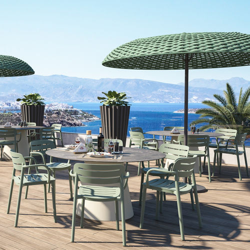 Chaise contemporaine - CROISETTE  - SERRALUNGA - d'extérieur / en polypropylène / en technopolymère