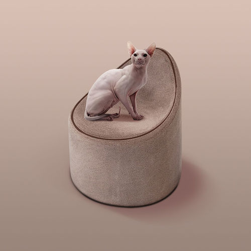 Fauteuil contemporain - BAY MOLESKIN - SERRALUNGA - en tissu / en polyéthylène basse densité (PEBD) / 100% recyclable