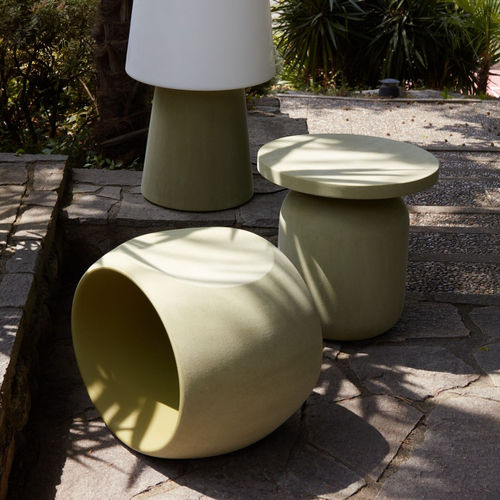 Tabouret contemporain - CERO MOLESKIN - SERRALUNGA - en polypropylène / 100% recyclable / d'extérieur