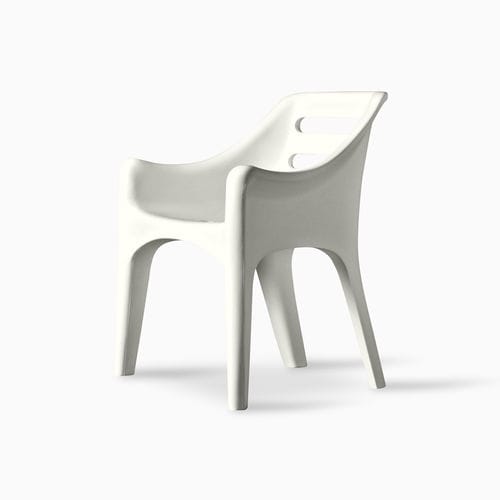 Chaise de jardin contemporaine - RUSSELL - SERRALUNGA - d'extérieur / en polyéthylène basse densité (PEBD) / avec piètement en polyéthylène