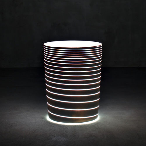 Pot de jardin en polyéthylène basse densité (PEBD) - GRAND JANE   - SERRALUNGA - rond / en hauteur / lumineux