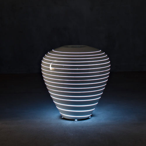 Pot de jardin en polyéthylène basse densité (PEBD) - GRAND MARY  - SERRALUNGA - rond / en hauteur / lumineux