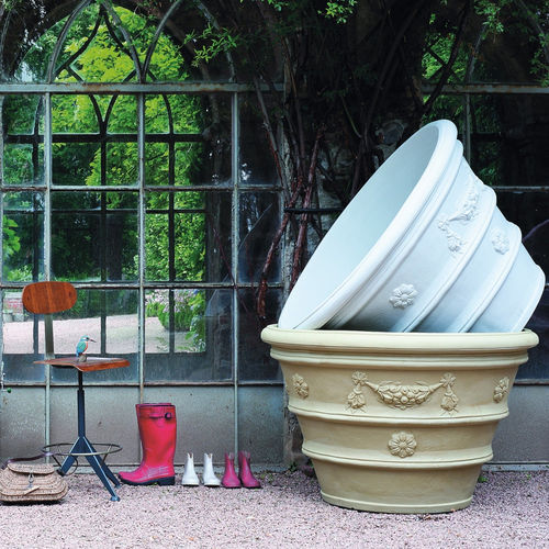 Jardinière en polyéthylène basse densité (PEBD) - FESTONATO MAIOR - SERRALUNGA - conique / résistante aux intempéries / résistante aux UV