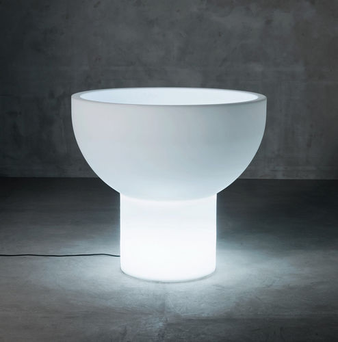 Jardinière en polyéthylène basse densité (PEBD) - PRIMAVERA - SERRALUNGA - ronde / lumineuse / contemporaine