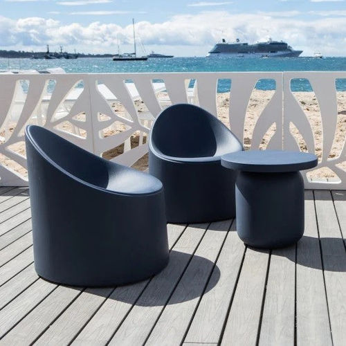 Fauteuil contemporain - BAY - SERRALUNGA - en polyéthylène basse densité (PEBD) / en polyéthylène basse densité (PEBD) / 100% recyclable
