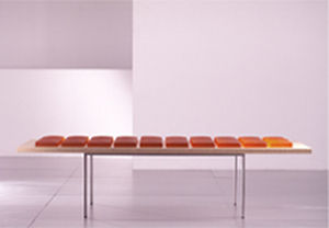 Banc contemporain - VOYAGER - Saporiti Italia - en bois
